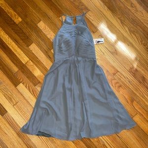 NWT Steel Gray Bridesmaid Prom Cocktail Dress Sz 6